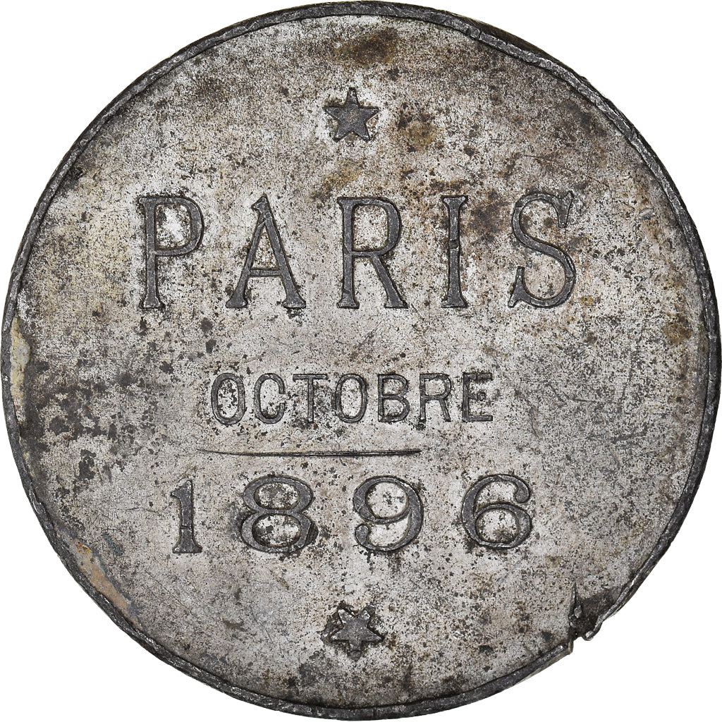 France, Médaille, Visite du tsar Nicolas II en France, History, 1896, TB, Etain