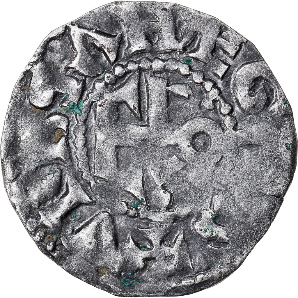 Coin, France, Anjou, Foulques IV, Denarius, Angers, EF(40-45), Silver