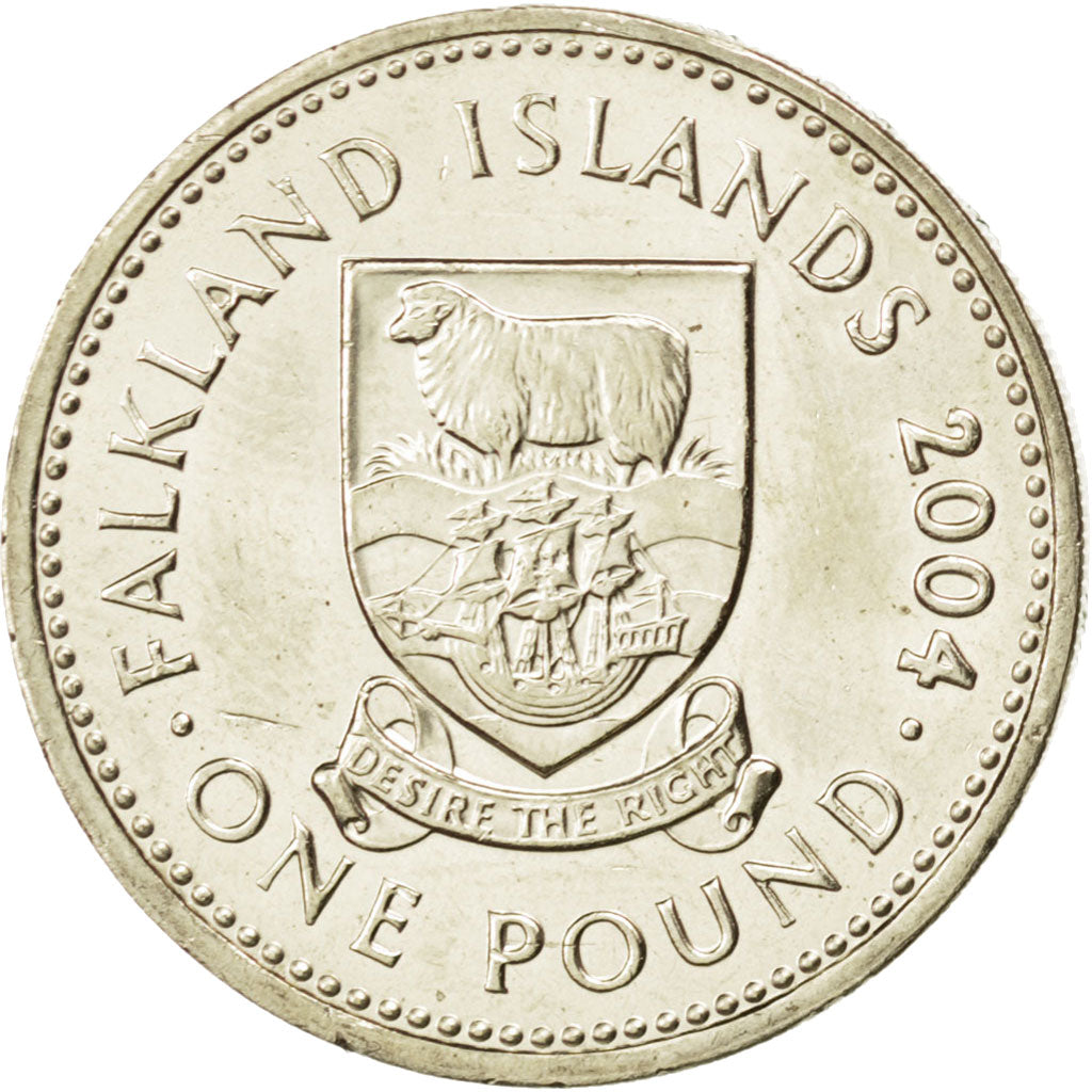 Iles Falkland, Elisabeth II, 1 Pound 2004, KM 136