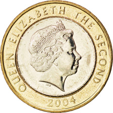 FALKLAND ISLANDS, 2 Pounds, 2004, KM #137, MS(63), Bi-Metallic, 28.4, 12.07