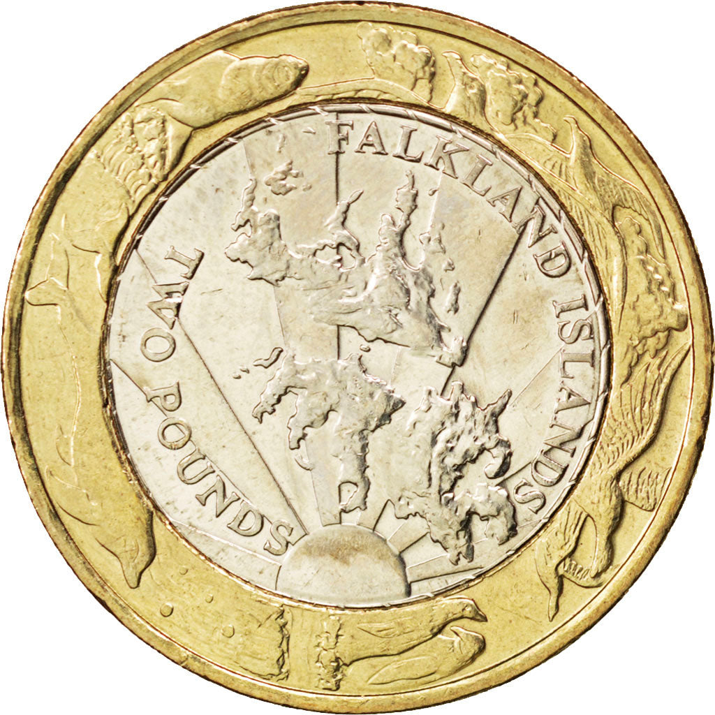 Monnaie, Falkland Islands, Elizabeth II, 2 Pounds, 2004, SPL, Bi-Metallic