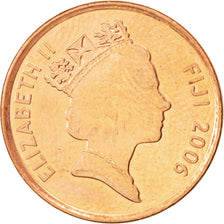 Coin, Fiji, Elizabeth II, Cent, 2006, Ottawa, MS(63), Copper Plated Steel