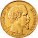 Moneta, Francia, Napoleon III, 20 Francs, 1855, Lyon, BB, Oro