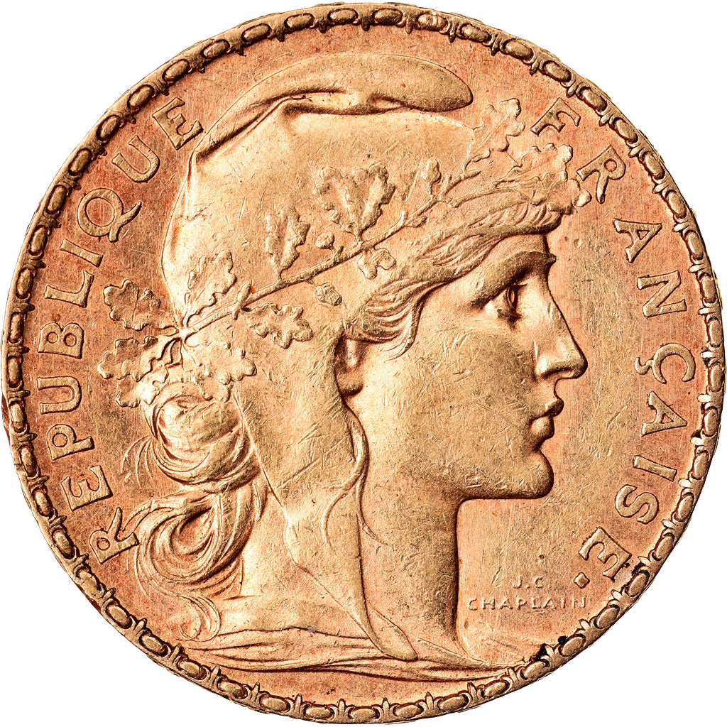 Coin, France, Marianne, 20 Francs, 1902, Paris, AU(55-58), Gold, KM:847