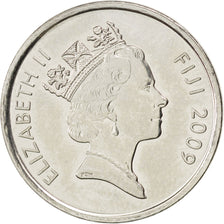 Coin, Fiji, Elizabeth II, 5 Cents, 2009, MS(63), Nickel plated steel, KM:119
