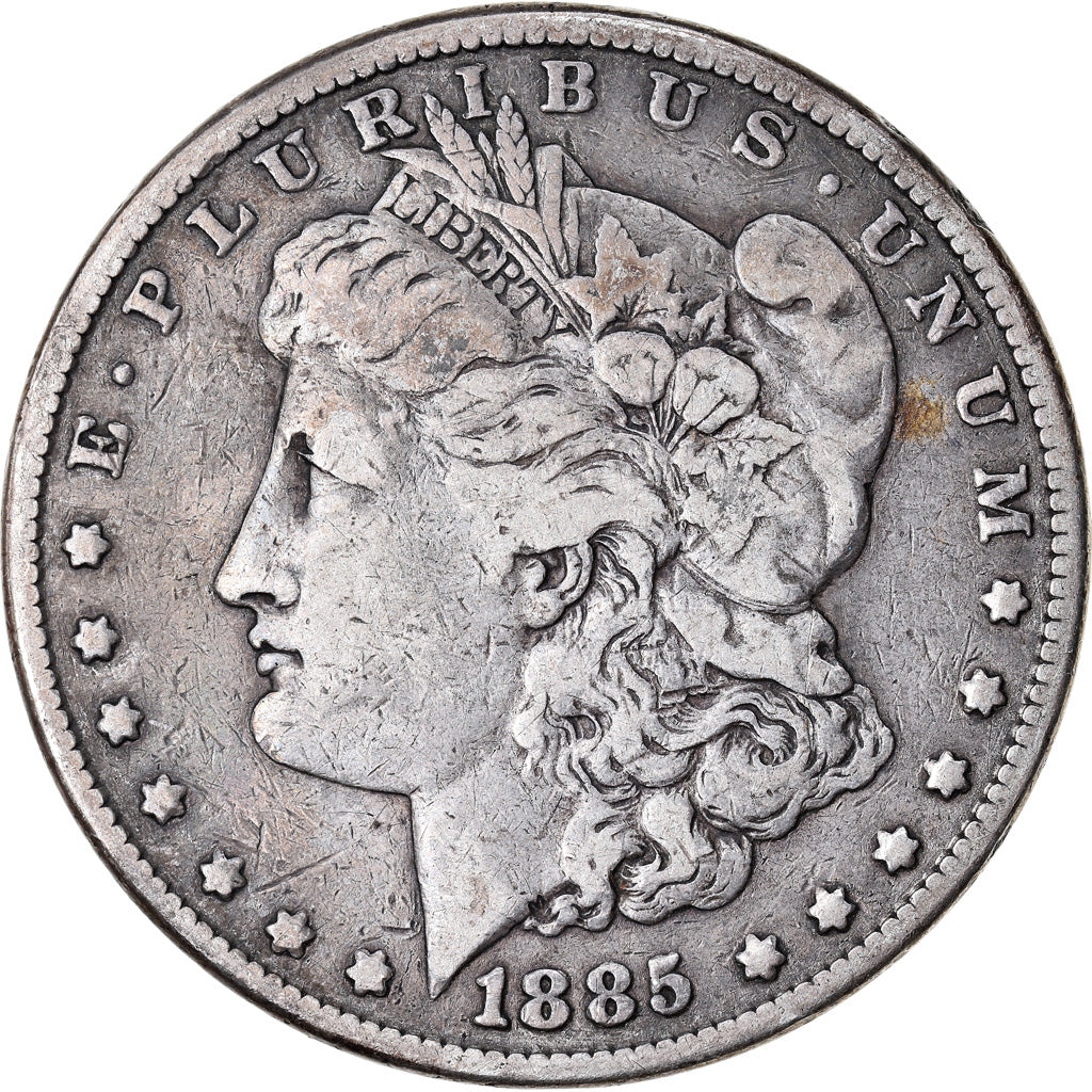 Moneda, Estados Unidos, Morgan Dollar, Dollar, 1885, Philadelphia, BC+, Plata