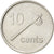 Munten, Fiji, Elizabeth II, 10 Cents, 2009, UNC-, Nickel plated steel, KM:120