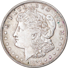 Coin, United States, Morgan Dollar, Dollar, 1921, U.S. Mint, Philadelphia
