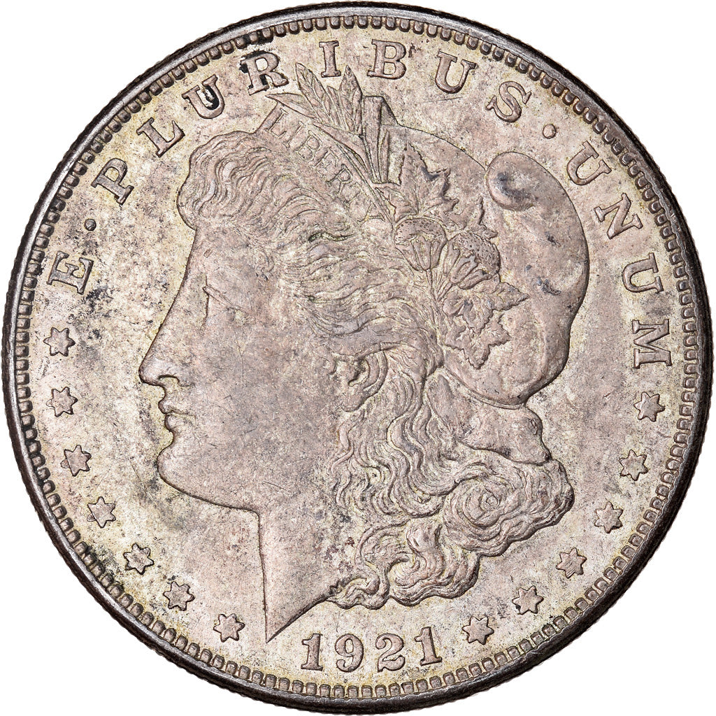 Coin, United States, Morgan Dollar, Dollar, 1921, U.S. Mint, San Francisco