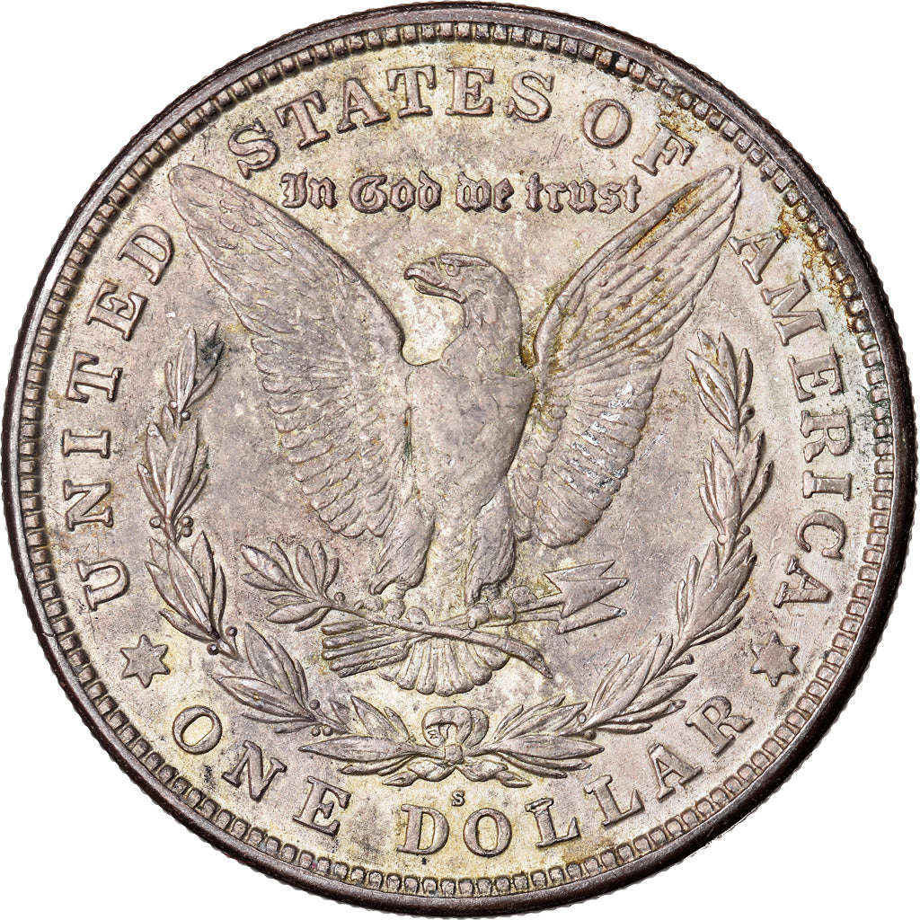 Coin, United States, Morgan Dollar, Dollar, 1921, U.S. Mint, San Francisco