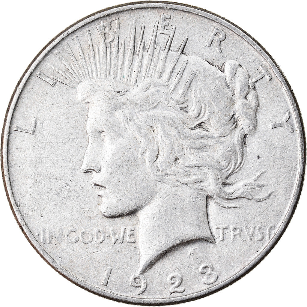 Moneda, Estados Unidos, Peace Dollar, Dollar, 1923, U.S. Mint, Denver, BC+
