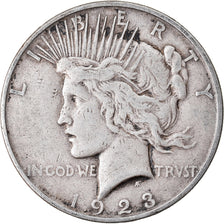 Coin, United States, Peace Dollar, Dollar, 1923, U.S. Mint, Denver, VF(30-35)