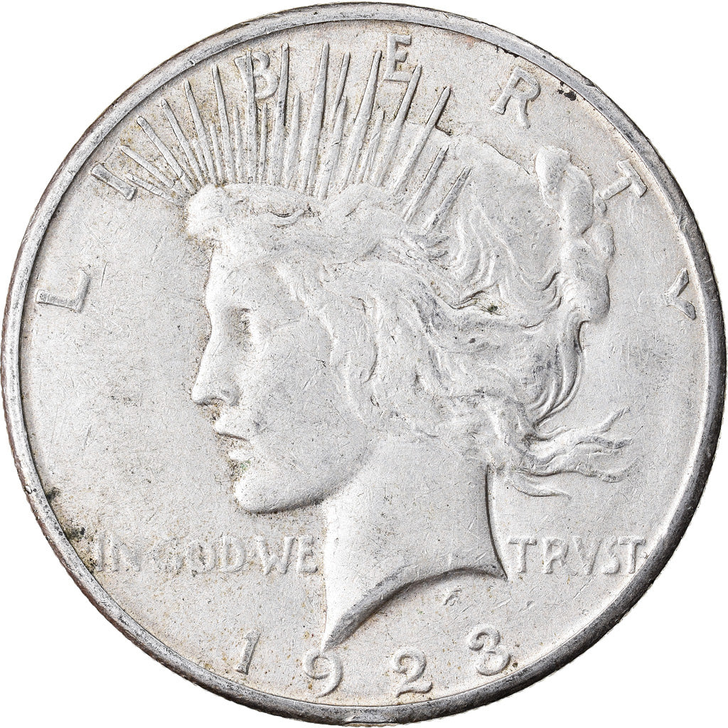 Coin, United States, Peace Dollar, Dollar, 1923, U.S. Mint, San Francisco