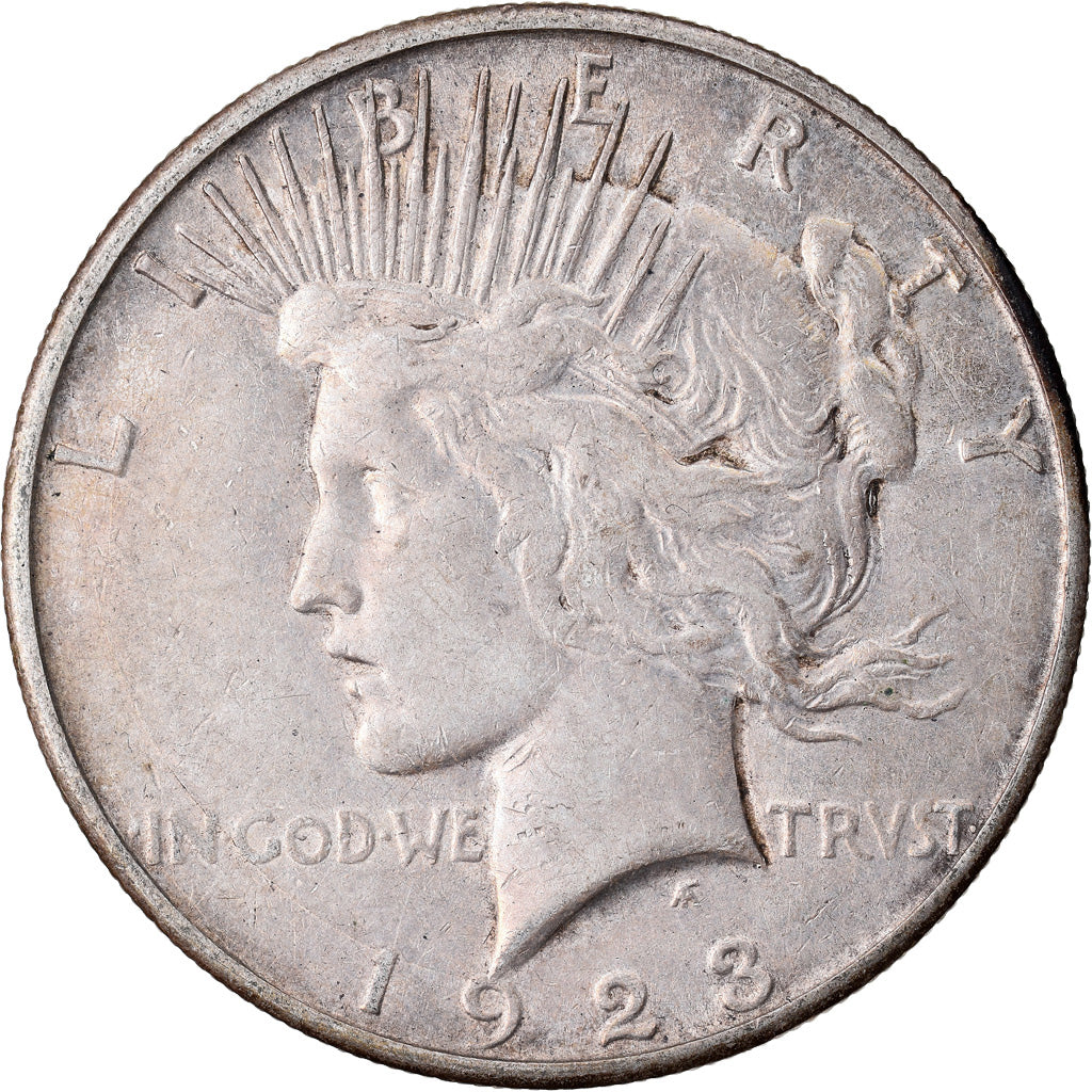 Coin, United States, Peace Dollar, Dollar, 1923, U.S. Mint, San Francisco