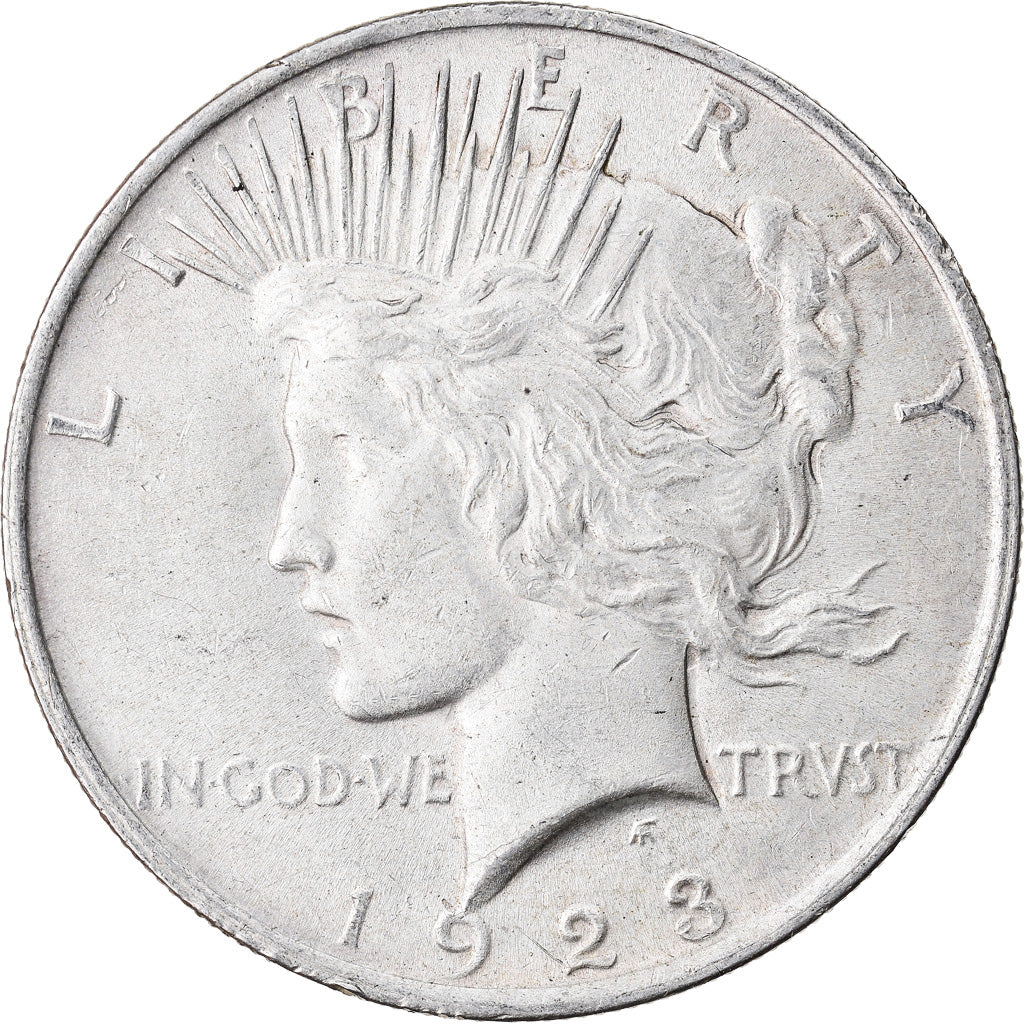 Coin, United States, Peace Dollar, Dollar, 1923, U.S. Mint, Philadelphia