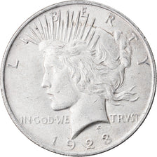 Coin, United States, Peace Dollar, Dollar, 1923, U.S. Mint, Philadelphia