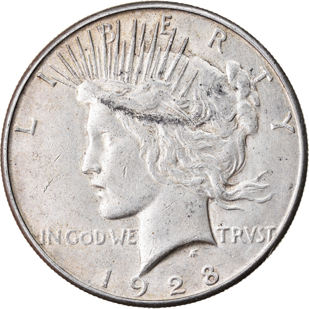 Coin, United States, Peace Dollar, Dollar, 1928, U.S. Mint, San Francisco