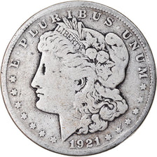 Coin, United States, Morgan Dollar, Dollar, 1921, U.S. Mint, San Francisco