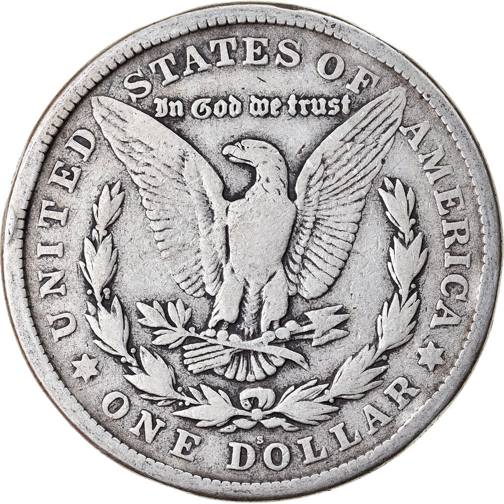 Coin, United States, Morgan Dollar, Dollar, 1921, U.S. Mint, San Francisco