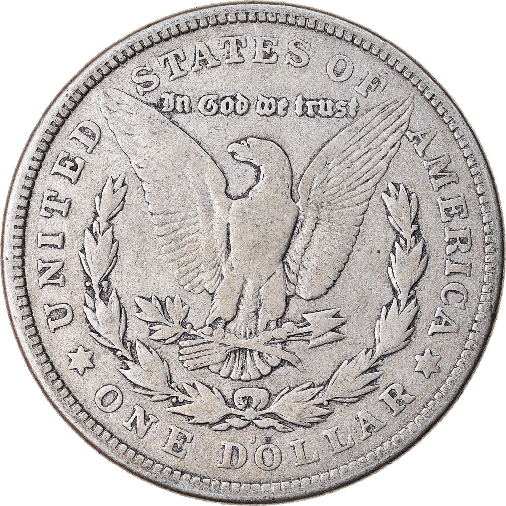 Coin, United States, Morgan Dollar, Dollar, 1921, U.S. Mint, San Francisco