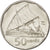 Coin, Fiji, Elizabeth II, 50 Cents, 2009, AU(55-58), Nickel plated steel, KM:122