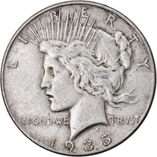 Coin, United States, Peace Dollar, Dollar, 1935, U.S. Mint, Philadelphia