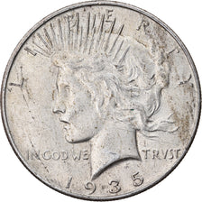 Coin, United States, Peace Dollar, Dollar, 1935, U.S. Mint, San Francisco