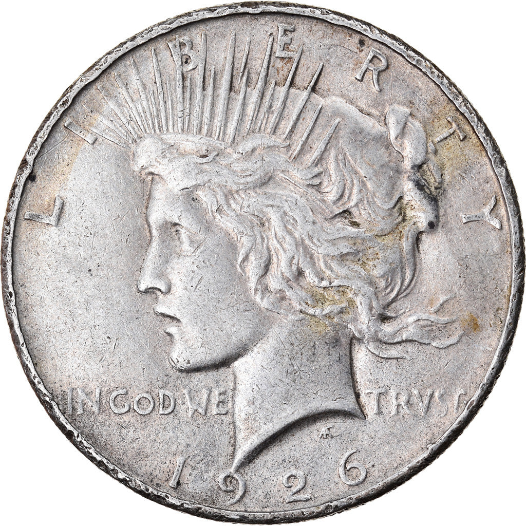 Coin, United States, Peace Dollar, Dollar, 1926, U.S. Mint, Denver, EF(40-45)
