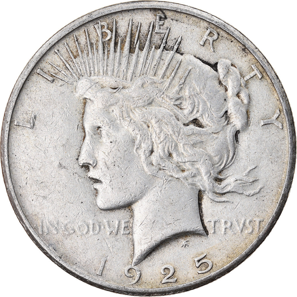 Coin, United States, Peace Dollar, Dollar, 1925, U.S. Mint, Philadelphia