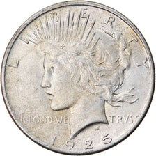 Coin, United States, Peace Dollar, Dollar, 1925, U.S. Mint, Philadelphia