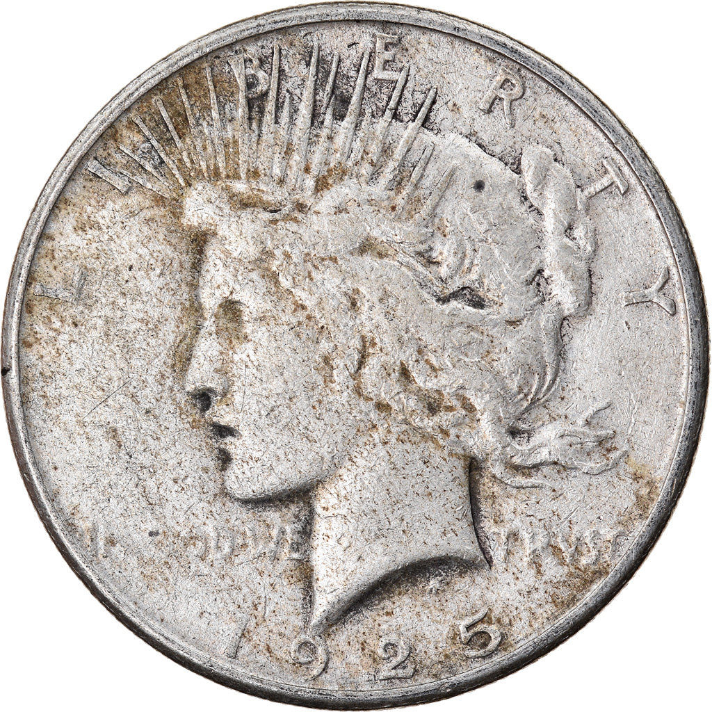 Coin, United States, Peace Dollar, Dollar, 1925, U.S. Mint, San Francisco