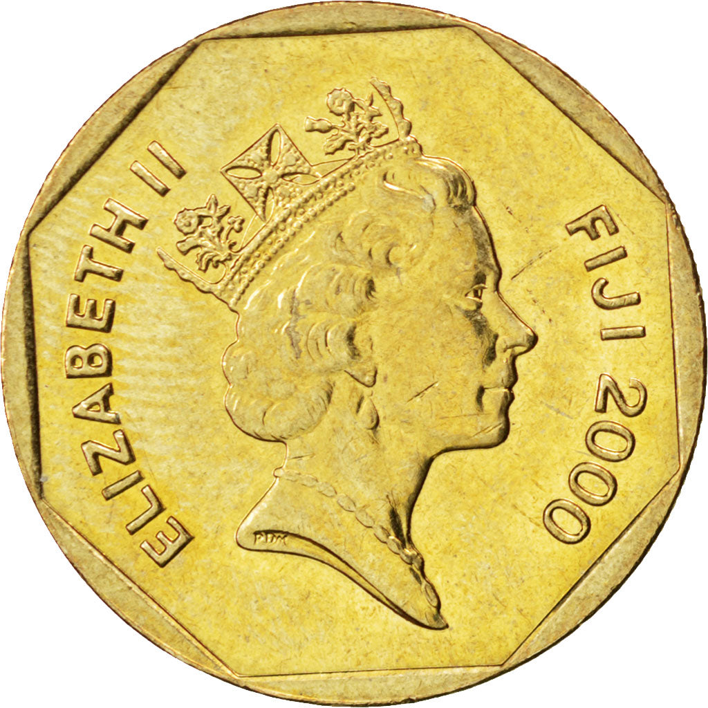 FIJI, Dollar, 2000, KM #73, MS(63), Aluminum-Bronze, 23, 7.91