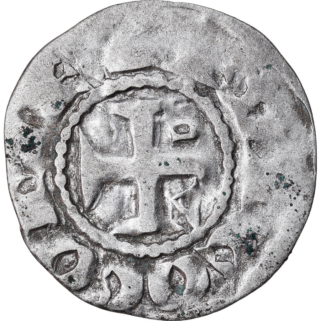 Moneta, Francja, Anjou, Foulques IV, Denarius, Angers, VF(20-25), Srebro