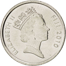 Coin, Fiji, Elizabeth II, 5 Cents, 2010, MS(63), Nickel plated steel, KM:119