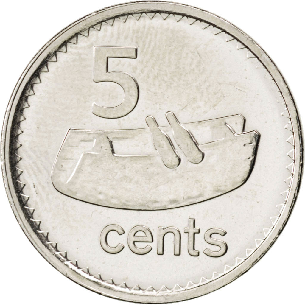 Monnaie, Fiji, Elizabeth II, 5 Cents, 2010, SPL, Nickel plated steel, KM:119