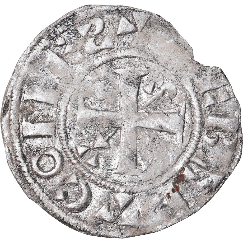 Coin, France, Champagne, Thibaut II, Denarius, Provins, VF(30-35), Silver
