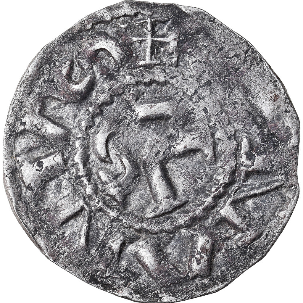 Moneta, Francja, Bretagne, Conan III, Denarius, Rennes, VF(30-35), Srebro