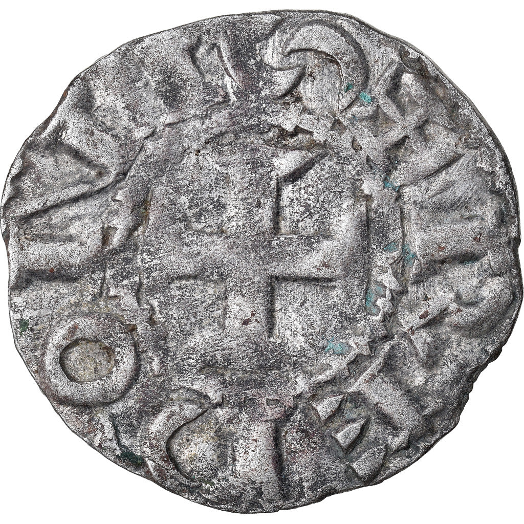 Moneta, Francja, Bretagne, Conan III, Denarius, Rennes, VF(30-35), Srebro