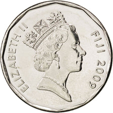 Monnaie, Fiji, Elizabeth II, 50 Cents, 2009, SPL, Nickel plated steel, KM:122