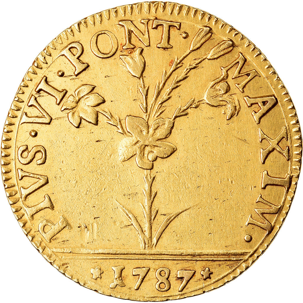 Moneta, DEPARTAMENTY WŁOSKIE, PAPAL STATES-BOLOGNA, Pius VI (Sestus), Doppia