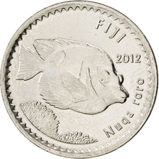 FIJI, 5 Cents, 2012, Royal Canadian Mint, KM #332, MS(63), Nickel Plated Steel,.