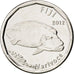 FIJI, 50 Cents, 2012, Royal Canadian Mint, KM #335, MS(63), Nickel Plated...