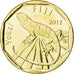 FIJI, Dollar, 2012, Royal Canadian Mint, KM #336, MS(63), Brass Plated Steel,...