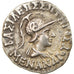 Moneda, Bactria, Menander, Drachm, 160-155 BC, MBC, Plata, Sear:7601