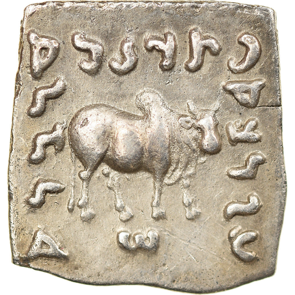 Moeda, Reino Greco-Báctrio, Apollodotos I, Drachm, 160-150 BC, AU(55-58)