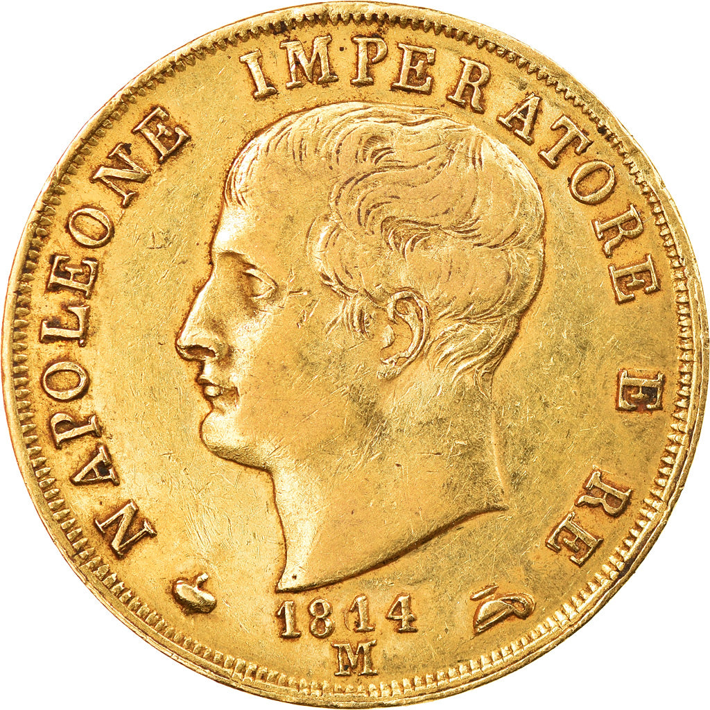 Coin, ITALIAN STATES, KINGDOM OF NAPOLEON, Napoleon I, 40 Lire, 1814, Milan