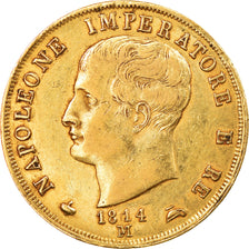 Coin, ITALIAN STATES, KINGDOM OF NAPOLEON, Napoleon I, 40 Lire, 1814, Milan