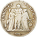 Coin, France, Union et Force, 5 Francs, AN 9, Bayonne, VF(20-25), Silver