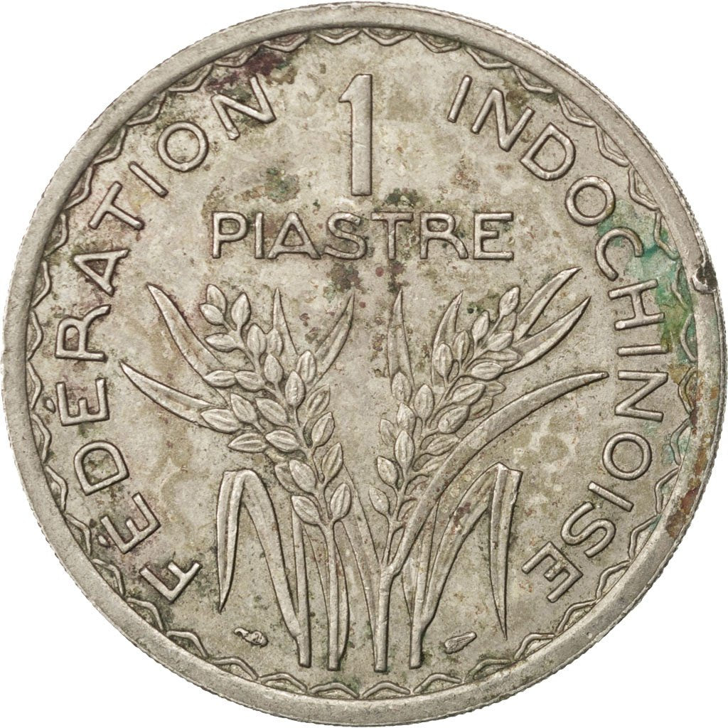 Indocina francese, Piastre, 1947, BB, Rame-nichel, KM:32.2, Lecompte:320