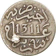 Moneta, Marocco, Moulay al-Hasan I, 1/2 Dirham, 1893/1311 AH, Paris, MB+